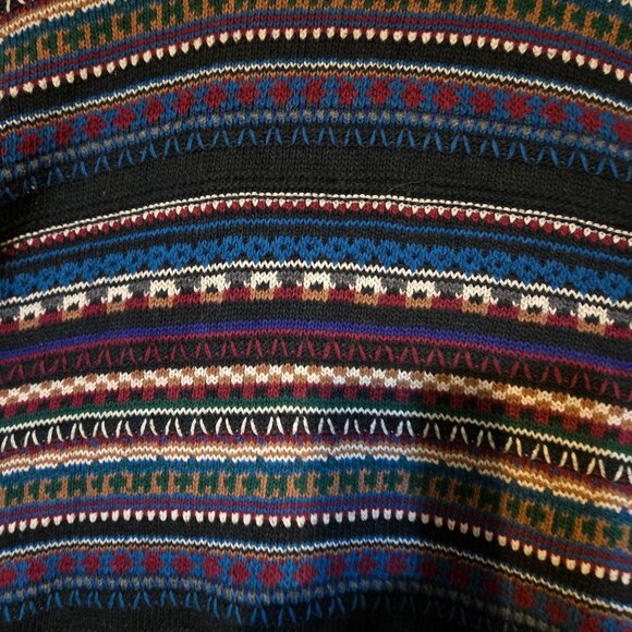 Vintage Florence Tricot Italy Coogi Style Sweater Men's Multicolor Striped Knit - Picture 7 of 8